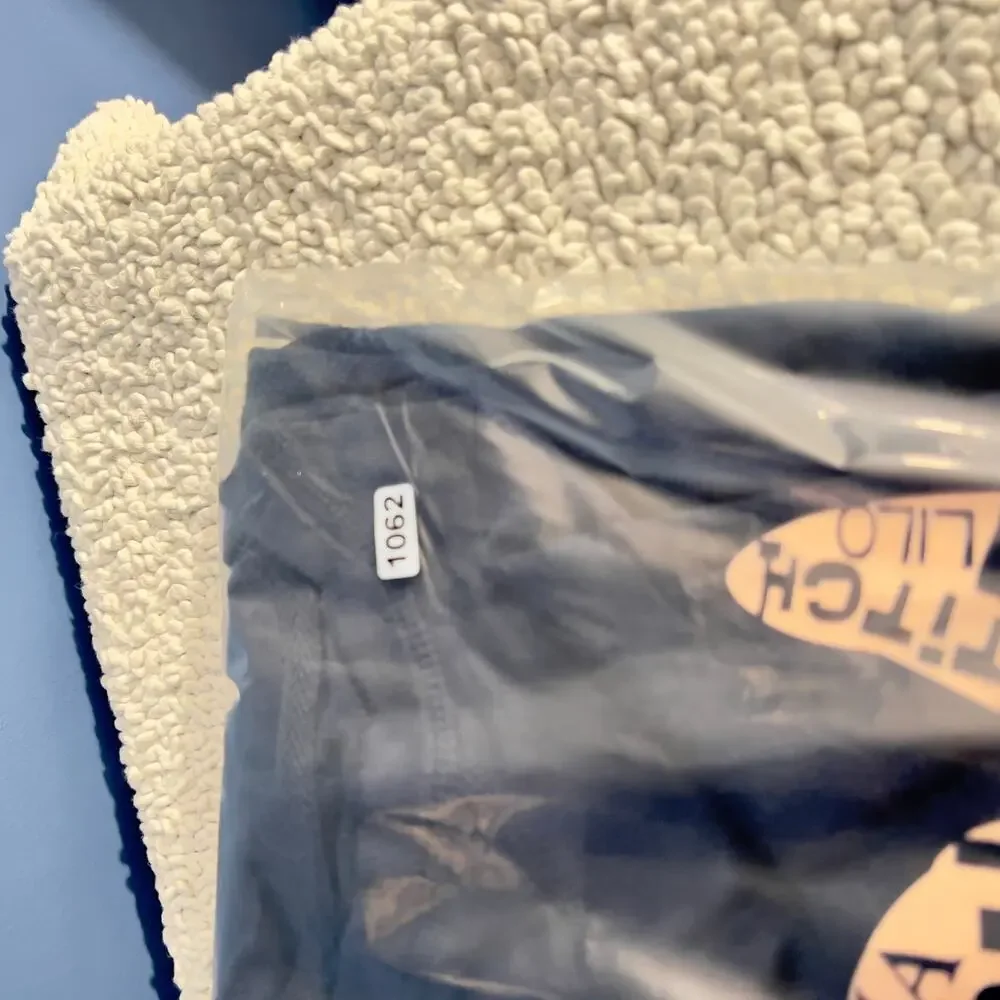 Disney Stitch Lilo Sleepwear Night Shirt Woman Medium 8-10 '21 Print Navy - Picture 15 of 15